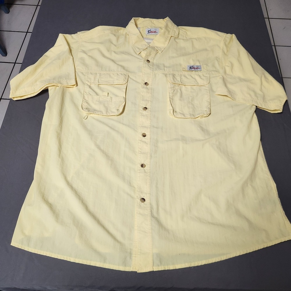 World Wide Sportsman Vented Nylon Fishing Shirt Men's XX Large Short Sleeve - Picture 7 of 7